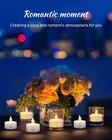 Tappovaly Battery Operated Led Tea Lights 24 Pack Flameless Votive Candles Lamp