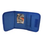 Jurassic World Boys Trifold Wallet Black Blue Dinosaur Canvas Polyester