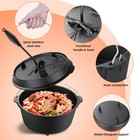 Dutch Oven Pot With Lid  13 2 Quart Cast Iron Dutch Oven  With Lid Lifter Handle