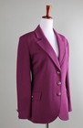St  John Collection  1195 Purple Santana Wool Knit Blazer Jacket Top Size 8