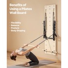 Uimoso Wall Mounted Pilates Reformer Machine Pilates Springboard Maple Wood Gym