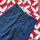 Vintage 1940s Zipper Fly Blue Plaid Pants Mens As Is Worn Flaws 33 X 30 5