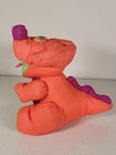 Vintage Fisher Price Puffalump Triceratops Dinosaur Nylon Plush Squeaker 1992