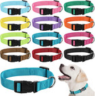 12 Pieces Dog Collar Bulk Adjustable Soft Nylon Puppy Dog Collars With Safety   