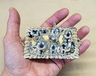 Stellar Mini 7-piece Tea Set Handcrafted  60s Mexican Sterling Silver Turquoise