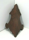 Antique Wood 2 Shelf Corner Wall Vintage Wooden 19 5  Long
