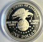 1991-s Uso Anniversary Commemorative Silver Dollar Proof