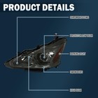 2013-2015 Nissan Altima Sedan Halogen Projector Headlights Pair Smoke