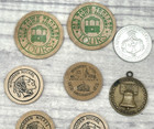 Lot Of Tokens Wooden Nickels  Bicentennial Pendant Knights Of Babylon Mardi Gras