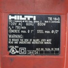 Hilti Te 16-c Corded Sds-plus Rotary Hammer Drill W  Case   Bits 120v