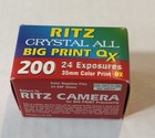 New Ritz Crystal Big Print 200 24 Exp 35mm Color Film Camera Exp 2-26
