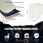 Tattoo Transfer Paper A4 Stencil Carbon Thermal Tracing Copy Sheets 5-100 Pcs