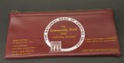 National Bank Of Chester Valley Vinyl Vintage Zippered Bank Bag Case