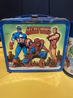 Vintage Marvel Secret Wars 1984 Aladdin Metal Lunchbox With Thermos