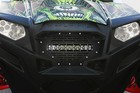 Steel Grille With 10  Led Light Bar For Polaris Rzr 900 2011-2014 Bricks Black