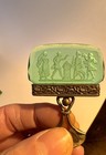 8 Antique Carved Glass Intaglio Made In Austria Place Card Dining Table Holder