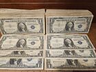 1935 Or 1957 One Dollar Blue Seal Note Silver Certificate Old Us Bill  1 Money