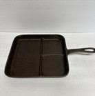 Vintage Lodge  8 Be Cast Iron Square Bacon   Egg Skillet Breakfast
