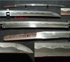        Wakizashi antique Japanese Sword unsigned            inshu Kanesak inbthk hozon Token