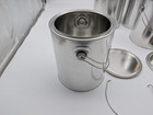 1 Gallon Metal Paint Cans W  Lid   Handle Unlined 128oz 6 5  Od 7 25  H 4 Pack