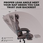 Gaming Chair With Footrest And Massage Lumbar Support  Ergonomic Computer Gamer