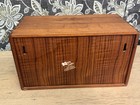 Kalmar Designs Danish Teak Cd Holder Mid Century Modern Wall Mount Storage Box