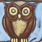 Snowhill Tile Owl Ceramic Art Tile Nc Studio Pottery Wall Hanging Trivet