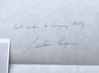 Nasa Project Mercury Astronaut L  Gordon Cooper Signed Paper W  Original Photo