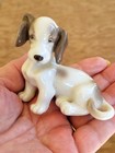 Vintage Porcelain Basset Hound Beagle Puppy Figurine Marked Japan 