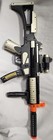 Vintage 90   s Toy Machine Gun W lights Sound   Moving Ammo Clip M16 Space Pistol