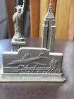 Vintage New York City Brass Souvenir Statue Of Liberty Empire State Building