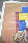 Rare Vintage Pinocchio Clown Original Painted On Canvas Circus Banner Vafo