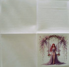 2 Individual Paper Decoupage Beverage Napkins - Angel Fairy Dreamland 1 Motif