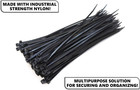 100-pack Extremely Heavy Duty 10 Inches Zip Cable Tie Down Straps Wire Uv Resist