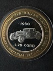  10 Imperial Palace Casino    1930 L-29 Cord     999 Fine Silver Strike  Lv  Nv 