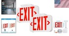 Double-sided Led Exit Sign With Battery Backup For Emergency Safety - Pack Of 2