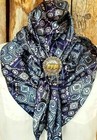 Wild Rag Scarf Western Cowboy Buckaroo Scarves Bandana Cowgirl Silky Medallions