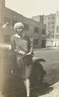 Vtg 1920s Harlem Nyc African American Woman Cloche Hat Photo 8th Ave Sign City