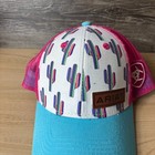 Ariat Hat Cap Snap Back Youth Pink Blue Outdoors Adjustable Girls