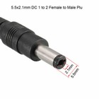 1 Female To 2 Male Dc Power Splitter Adapter Cable Cord For Cctv Security Camera