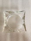 Vintage Atomic Shaped Glass Ashtray     1 Chipped Corner