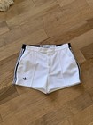 Vintage Adidas Atp Tennis Shorts 70s 80s Trefoil Borg Era White Navy Usa Ventex