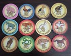Chinese New Year Paulson Casino Chips Lot Of 12