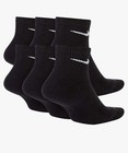 Nike Everyday Cushion Ankle Black Training Socks  6 Pair  Med  um Size 6-8