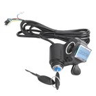 E-bike Thumb Throttle With Lcd Voltage Display Speed Control Power Switch With