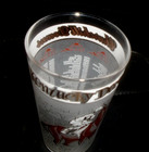 Vintage 1963 Kentucky Derby Churchill Downs Frosted Horse Racing Glass - Nm