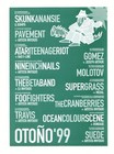 Foo Fighters Handbill 1999 Sala Zeleste Barcelona
