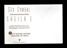 Orig  1991-dated Sheila E   sex Cymbal  Warner Bros  Records  postcard Promo 