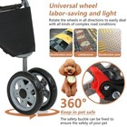 3 Wheels Travel Folding Pet Stroller For Small Medium Dog Cat Jogger Stroller