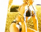 Natalie Gulbis Signed 8 X 10 Color Photo Golfer Pose  3 Jsa Auto Av69154